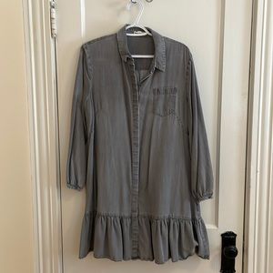 GUC Whistles dress. Cute with leggings + ankle boots or sneakers.